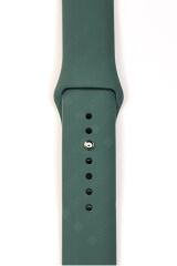 Samsung Galaxy Watch Active 2 40 / 44 mm Uyumlu Silikon Kordon Premium Spor Kayış Jel Silikon Spor Kordon Koyu Yeşil