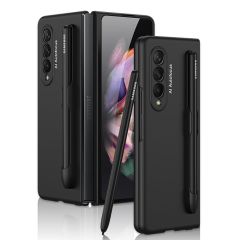 Samsung Galaxy Z Fold 3 Kılıf S Pen Uyumlu Kalem Bölmeli Premium Kapak