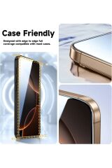 iPhone 16 Pro Uyumlu Hayalet Ekran Koruyucu & Kolay Kurulum Aparatı 9H Temperli Cam Üstün Koruma