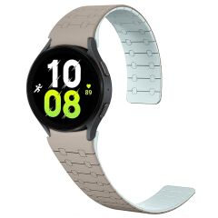 Samsung Galaxy Watch 5 Pro 45 mm Magnetik Silikon Kordon Mıknatıslı Spor & Şık Tasarım Premium Kayış Haki