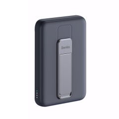 Benks MP08 Magsafe Magnetik Standlı İnce Tasarımlı Powerbank 10000mAh Siyah