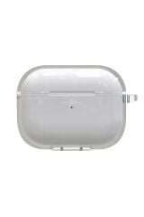Airpods Pro 2. Nesil Tam Uyumlu Kılıf Hoparlör ve Mikrofon Delikli Şeffaf Kapak Sert PC Sararmaz