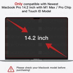 MacBook Pro 14 2021 Ekran Koruyucu 14.2'' A2442 uyumlu - 2 Adet - Ultra İnce & Kırılmaz & Tam Uyum
