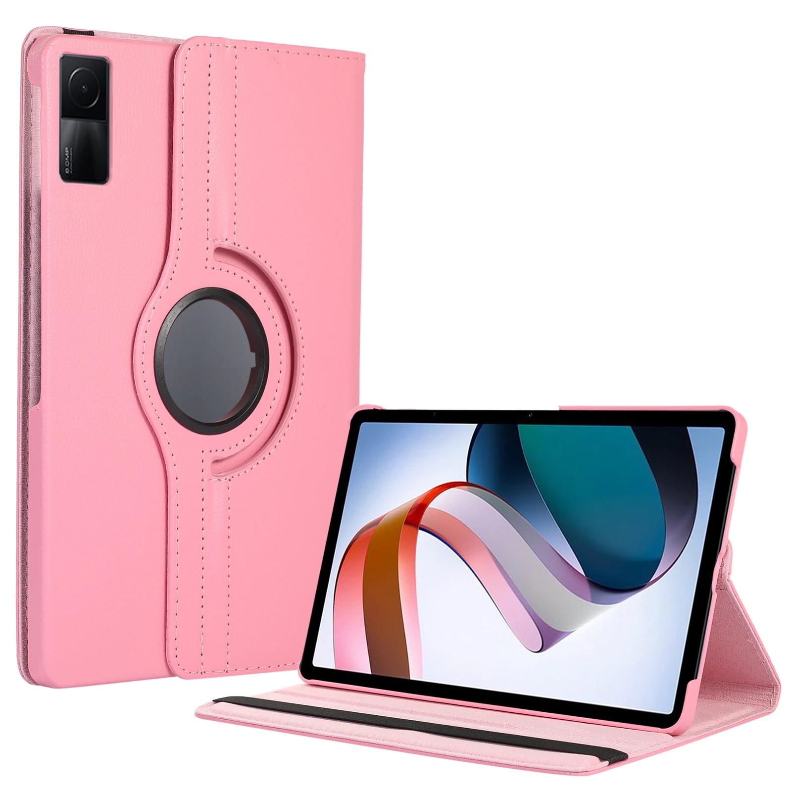 Redmi Pad Tablet 10.6'' uyumlu Kılıf Dönebilen Standlı Smart Kapaklı Tablet Kılıfı Pembe