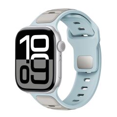 Apple Watch 10 46 mm uyumlu Silikon Kordon Çift Renkli Premium Spor Tasarım Kayış