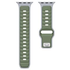 Apple Watch 10 46 mm uyumlu Silikon Kordon Çift Renkli Premium Spor Tasarım Kayış