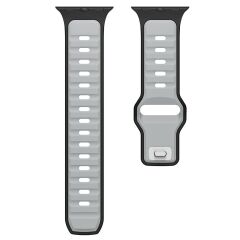 Apple Watch 10 46 mm uyumlu Silikon Kordon Çift Renkli Premium Spor Tasarım Kayış
