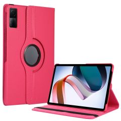 Redmi Pad Tablet 10.6'' uyumlu Kılıf Dönebilen Standlı Smart Kapaklı Tablet Kılıfı Koyu Pembe