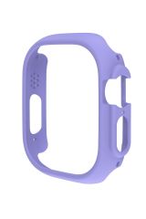 Apple Watch Ultra 49 mm uyumlu Kasa Koruyucu Gövde Koruma Darbe Emici (Önü Açık) Lila