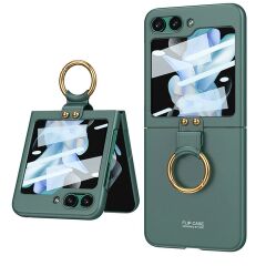 Samsung Galaxy Z Flip 5 Yüzüklü Kılıf Premium Kapak Kamera Korumalı Tam Uyumlu Mat ve İnce Tasarım