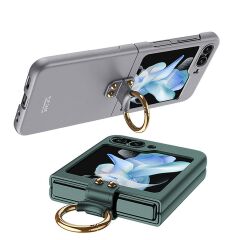 Samsung Galaxy Z Flip 5 Yüzüklü Kılıf Premium Kapak Kamera Korumalı Tam Uyumlu Mat ve İnce Tasarım