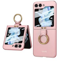 Samsung Galaxy Z Flip 5 Yüzüklü Kılıf Premium Kapak Kamera Korumalı Tam Uyumlu Mat ve İnce Tasarım