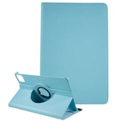 Xiaomi Pad 6 11'' 2023 Kılıf 360° Dönebilen Standlı Kapaklı Tablet Kılıfı Smart Uyku Modlu Mavi