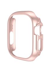 Apple Watch Ultra 49 mm uyumlu Kasa Koruyucu Gövde Koruma Darbe Emici (Önü Açık) Rose Gold