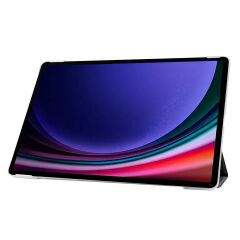Galaxy Tab S9 FE 10.9'' SM-X510 Uyumlu Kapaklı Kılıf Standlı Uyku Modlu Tablet Kılıfı Flip Smart Siyah