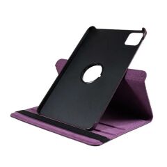 Xiaomi Pad 6 11'' 2023 Kılıf 360° Dönebilen Standlı Kapaklı Tablet Kılıfı Smart Uyku Modlu Mor