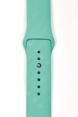 Samsung Galaxy Watch Active 2 40 / 44 mm Uyumlu Silikon Kordon Premium Spor Kayış Jel Silikon Spor Kordon Turkuaz