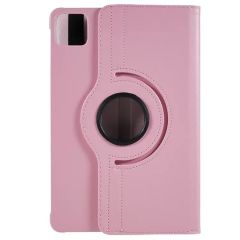 Xiaomi Pad 6 11'' 2023 Kılıf 360° Dönebilen Standlı Kapaklı Tablet Kılıfı Smart Uyku Modlu Açık Pembe