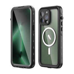 Apple iPhone 14 Pro Max Uyumlu Su Geçirmez Kılıf Tam Uyumlu Silikon Kapak - 2 Parça