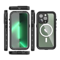 Apple iPhone 14 Pro Uyumlu Su Geçirmez Kılıf Tam Uyumlu Silikon Kapak - 2 Parça