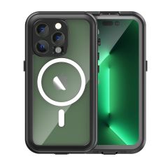 Apple iPhone 14 Pro Uyumlu Su Geçirmez Kılıf Tam Uyumlu Silikon Kapak - 2 Parça