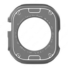 Apple Watch Ultra 49 mm uyumlu Kasa Koruyucu Yumuşak Silikon Armor Darbe Emici (Önü Açık)