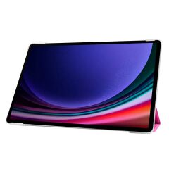 Galaxy Tab S9 FE 10.9'' SM-X510 Uyumlu Kapaklı Kılıf Standlı Uyku Modlu Tablet Kılıfı Flip Smart Pembe