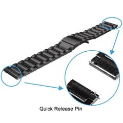 Amazfit GTS 4 Mini Uyumlu Metal Kordon Premium Paslanmaz Çelik Kayış Baklalı Model