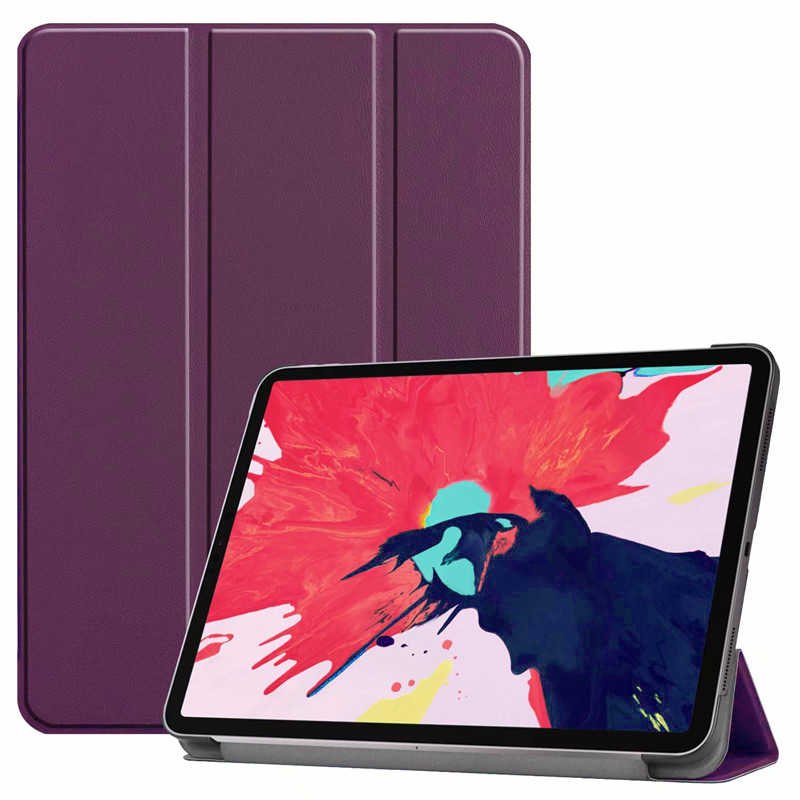 Apple Ipad Pro 12.9 4. Nesil 2020 Kılıf Smart Cover Tablet Kılıfı Mor