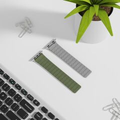 Apple Watch 6 5 4 3 2 1 SE 38 40 mm Magnetik Silikon Kordon Mıknatıslı Spor & Şık Premium Kayış