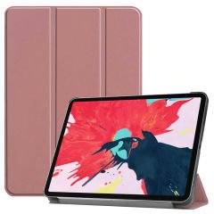 Apple Ipad Pro 12.9 4. Nesil 2020 Kılıf Smart Cover Tablet Kılıfı Rose Gold