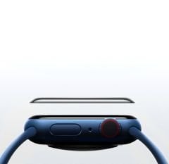 Apple Watch 7 41 mm uyumlu Ekran Koruyucu 3D Tam Kapatan Kavisli PPMA Nano Cam Tam Uyumlu