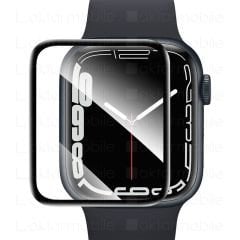 Apple Watch 7 41 mm uyumlu Ekran Koruyucu 3D Tam Kapatan Kavisli PPMA Nano Cam Tam Uyumlu