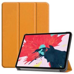 Apple Ipad Pro 12.9 4. Nesil 2020 Kılıf Smart Cover Tablet Kılıfı Turuncu
