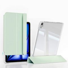 iPad Air 13 M2 2024 uyumlu Sürgülü Kapaklı Kılıf Kalem Bölmeli Standlı Mıknatıslı Ayrılabilen Kapak