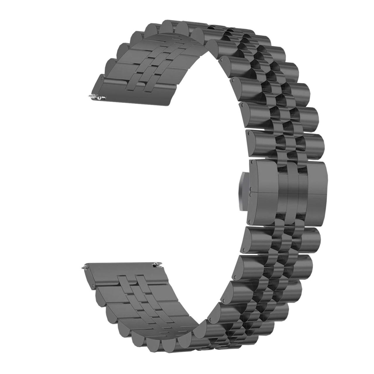 Amazfit GTR 2 47 mm Uyumlu Metal Kordon Rolex Style Jubilee Hafif Metal Kayış