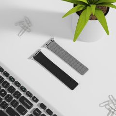Apple Watch 7 8 9 45 mm Magnetik Silikon Kordon Mıknatıslı Spor & Şık Tasarım Premium Kayış