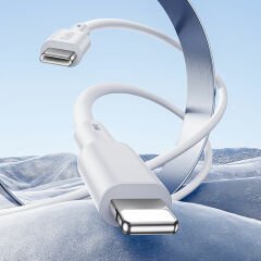 Benks D45 Type-C to Lightning PD Hızlı Şarj ve Data Kablo 480Mbps 2 Metre