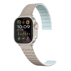 Apple Watch 7 8 9 45 mm Magnetik Silikon Kordon Mıknatıslı Spor & Şık Tasarım Premium Kayış Haki