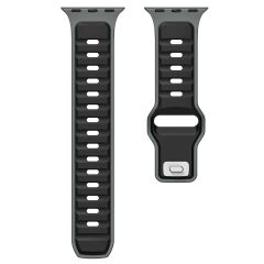 Apple Watch 6 5 4 3 2 1 SE 42 44 mm uyumlu Silikon Kordon Çift Renkli Premium Spor Tasarım Kayış