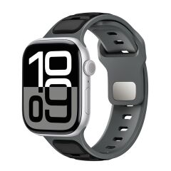 Apple Watch 6 5 4 3 2 1 SE 42 44 mm uyumlu Silikon Kordon Çift Renkli Premium Spor Tasarım Kayış