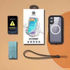 iPhone 16 Uyumlu Su Geçirmez Kılıf MagSafe IP68 Waterproof Anti Shock Anti Dust Kapak