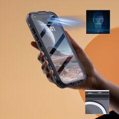 iPhone 16 Uyumlu Su Geçirmez Kılıf MagSafe IP68 Waterproof Anti Shock Anti Dust Kapak