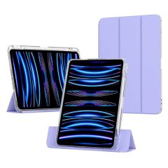 iPad Air 11 M2 2024 uyumlu Sürgülü Kapaklı Kılıf Kalem Bölmeli Standlı Mıknatıslı Ayrılabilen Kapak