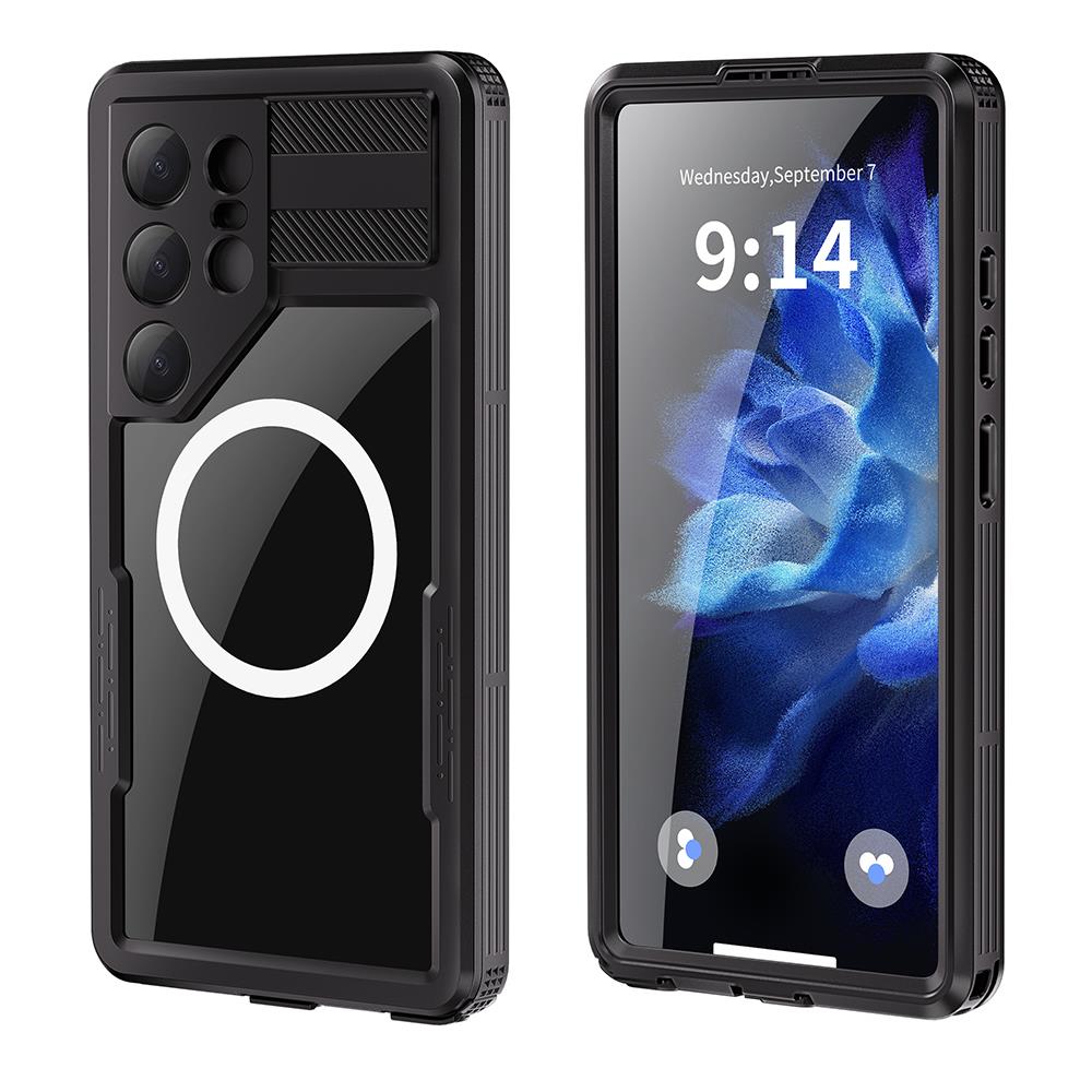 Samsung Galaxy S25 Ultra Uyumlu Su Geçirmez Kılıf MagSafe IP68 Waterproof Anti Shock Anti Dust Kapak