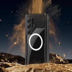 Samsung Galaxy S25 Ultra Uyumlu Su Geçirmez Kılıf MagSafe IP68 Waterproof Anti Shock Anti Dust Kapak