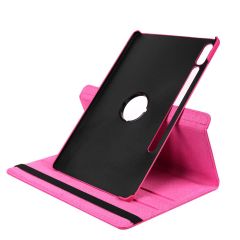 Galaxy Tab S9 FE+ Plus 12.4'' SM-X610 Kılıf 360° Dönebilen Standlı Kapaklı Tablet Kılıfı Uyku Modlu Pembe