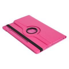 Galaxy Tab S9 FE+ Plus 12.4'' SM-X610 Kılıf 360° Dönebilen Standlı Kapaklı Tablet Kılıfı Uyku Modlu Pembe