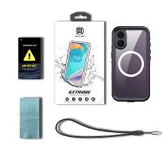 iPhone 17 Uyumlu Su Geçirmez Kılıf MagSafe IP68 Waterproof Anti Shock Anti Dust Kapak