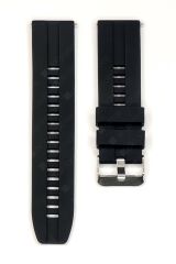 Amazfit GTS 3 Uyumlu Silikon Kordon Spor Tasarım Premium Spor Kayış Siyah